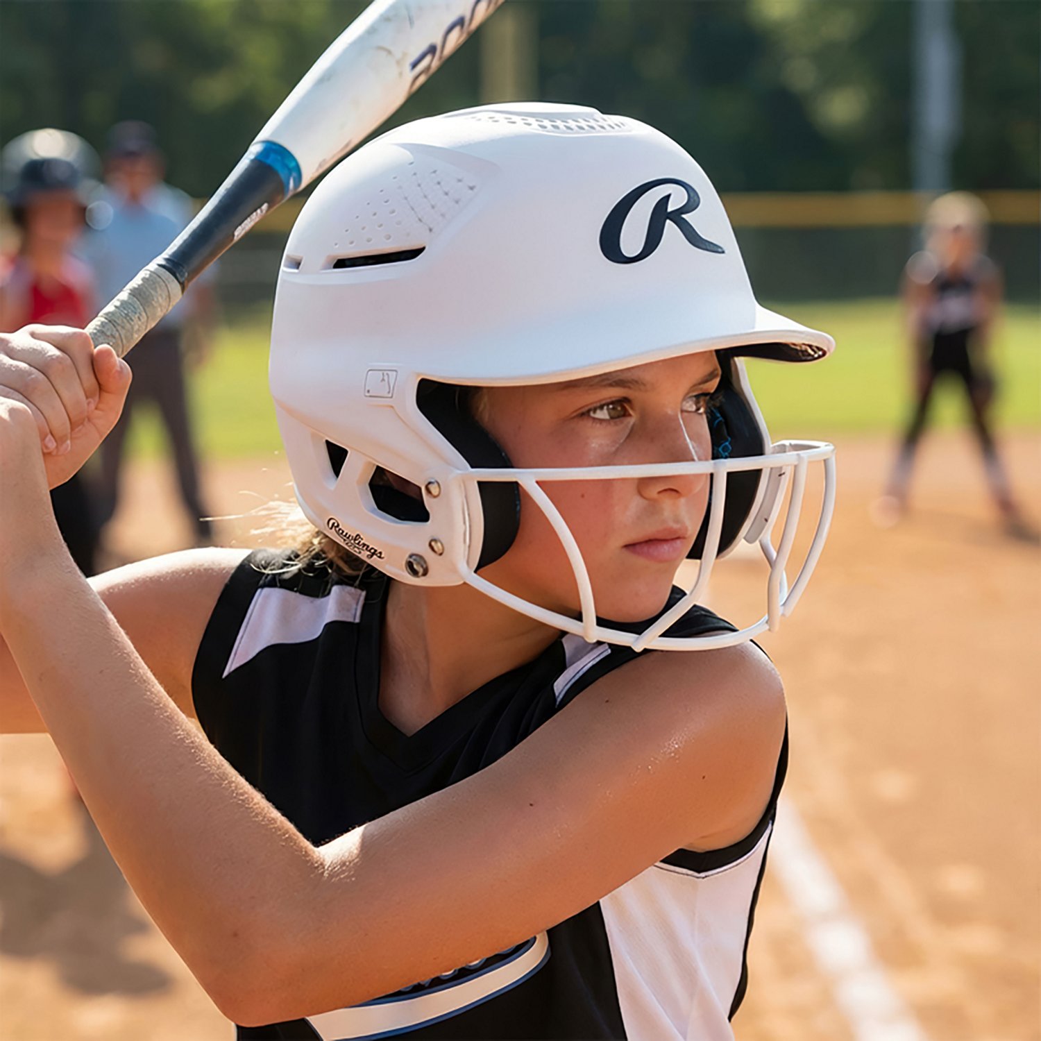 Rawlings Kids' RX2 1 Tone Matte Helmet with Softball Cage - view number 8