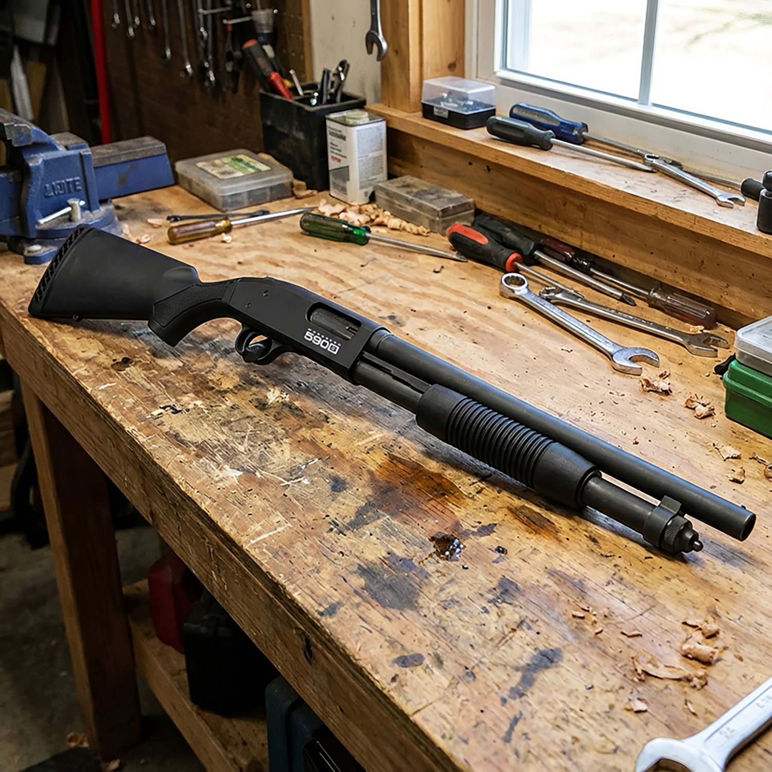 Mossberg 590S Compact 12 Gauge Pump Action Shotgun - view number 2