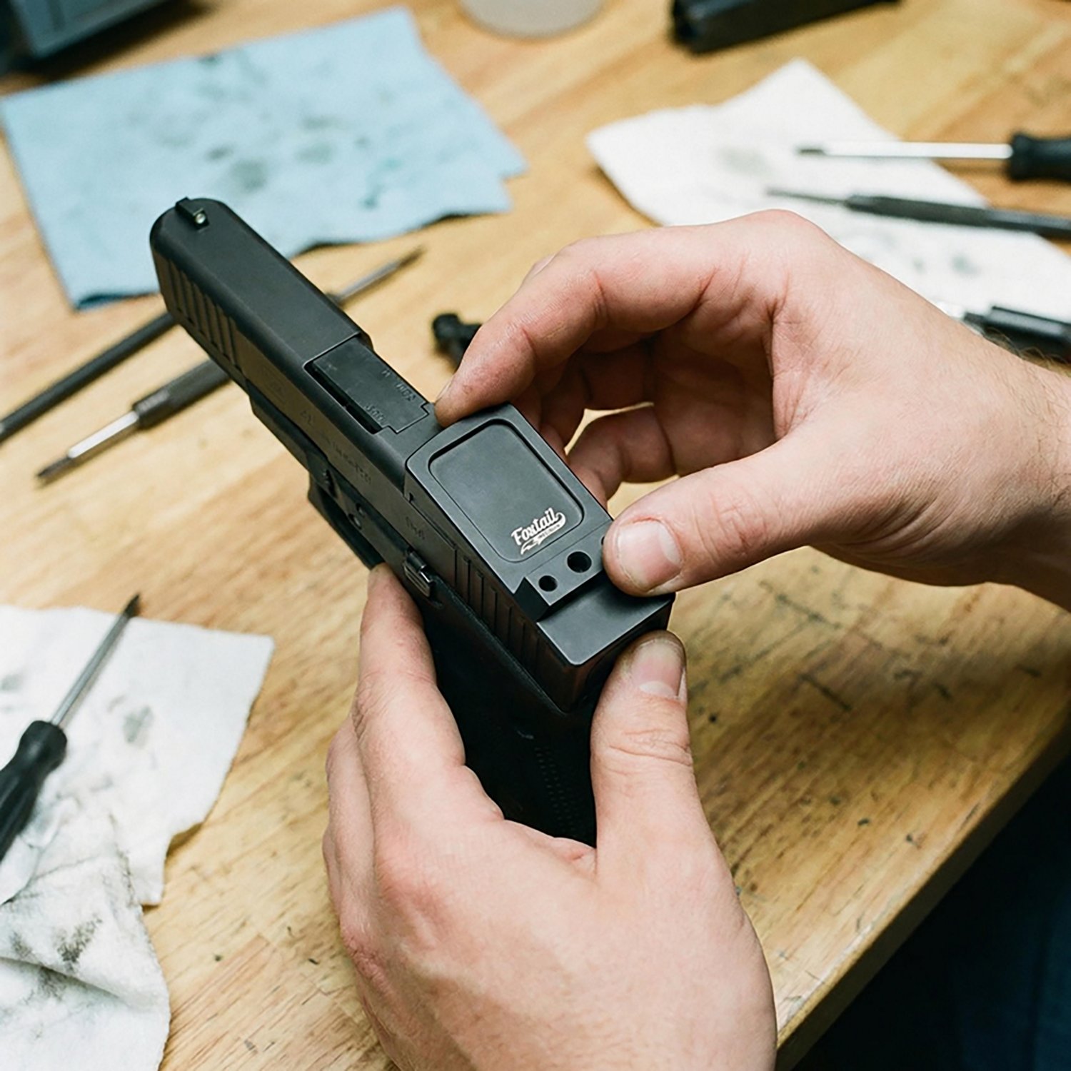 Foxtail 100014 Rear Sight Dovetail Optic Adapter Plate for Non MOS GLOCK - view number 2