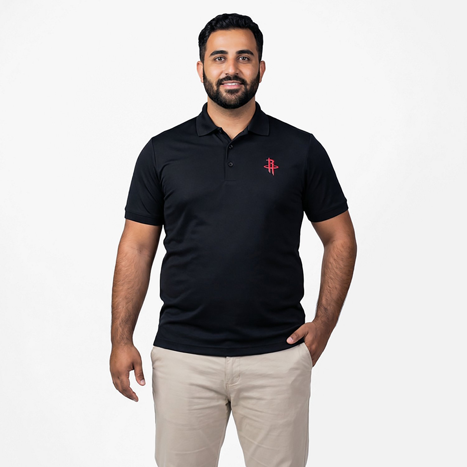 Antigua Men's Houston Rockets Legacy Pique Polo Shirt - view number 2