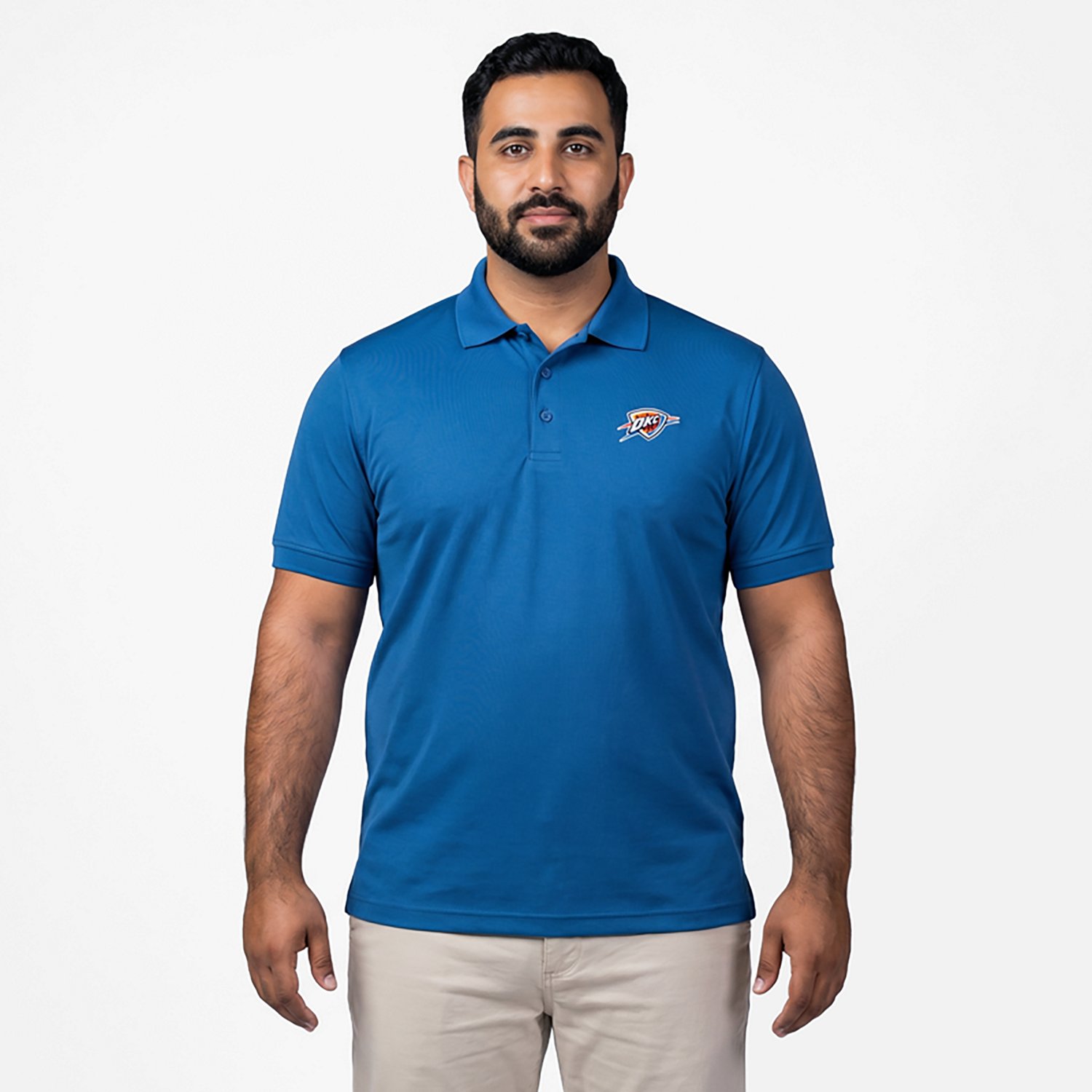 Antigua Men's Oklahoma City Thunder Legacy Pique Polo Shirt - view number 2