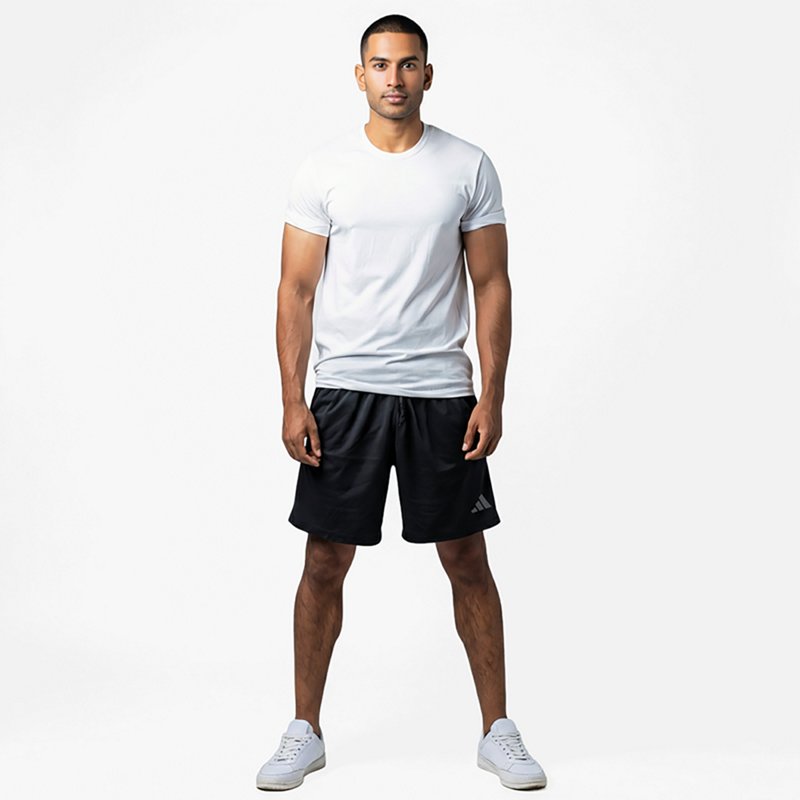 adidas Men's Adi365 5" Running Shorts, Medium, Black/Black