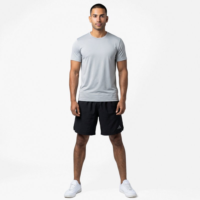 adidas Men's Adi365 7" Running Shorts, Medium, Black/Black