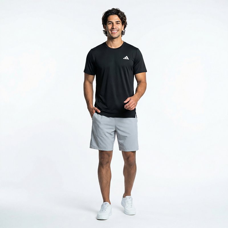 adidas Men's Regular-Fit Running T-Shirt - Black