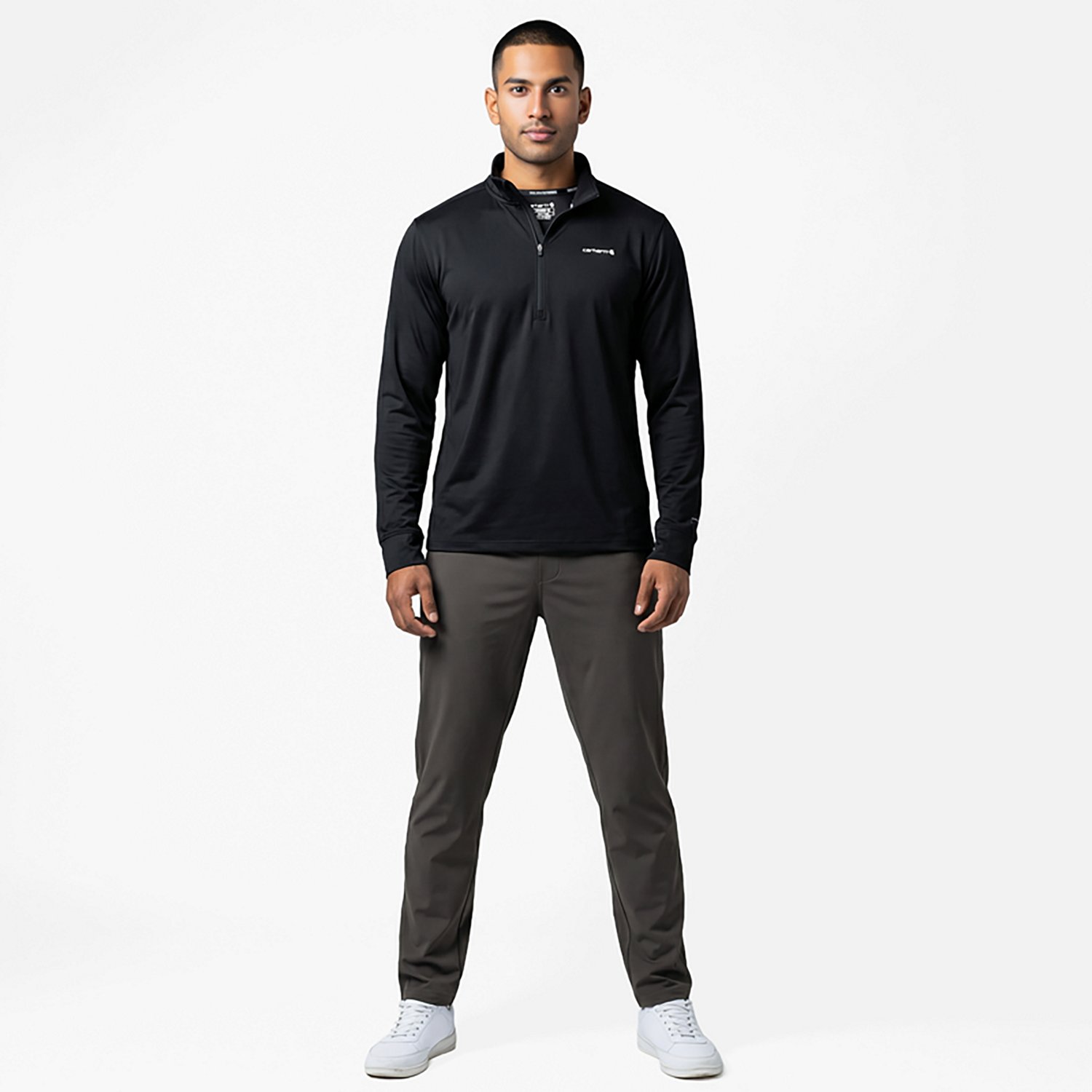 Carhartt Men's Force Sun Defender Relaxed 1/2-Zip Shirt - view number 2