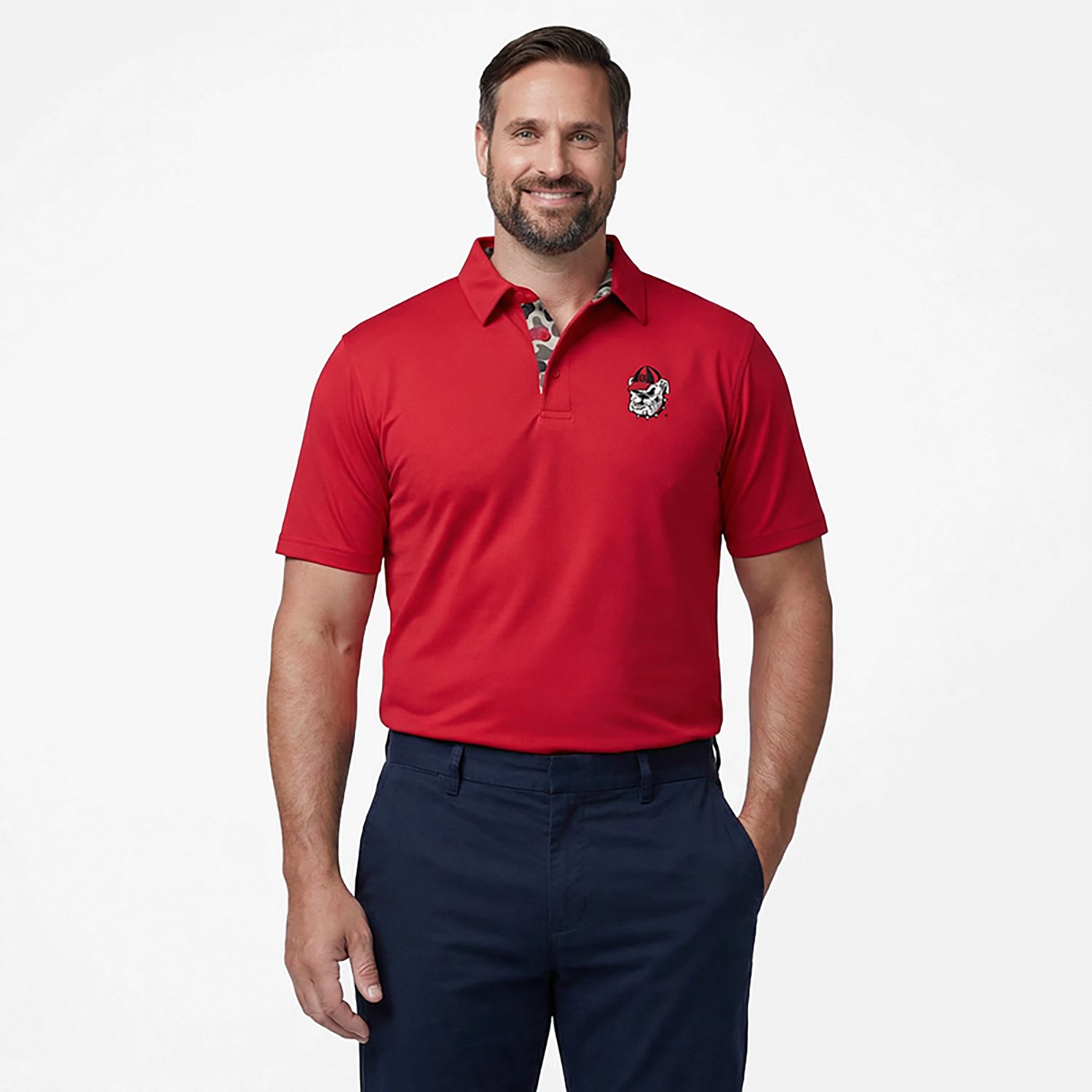 Amigo Men's Georgia Venturer Polo Georgia Bulldogs - view number 2