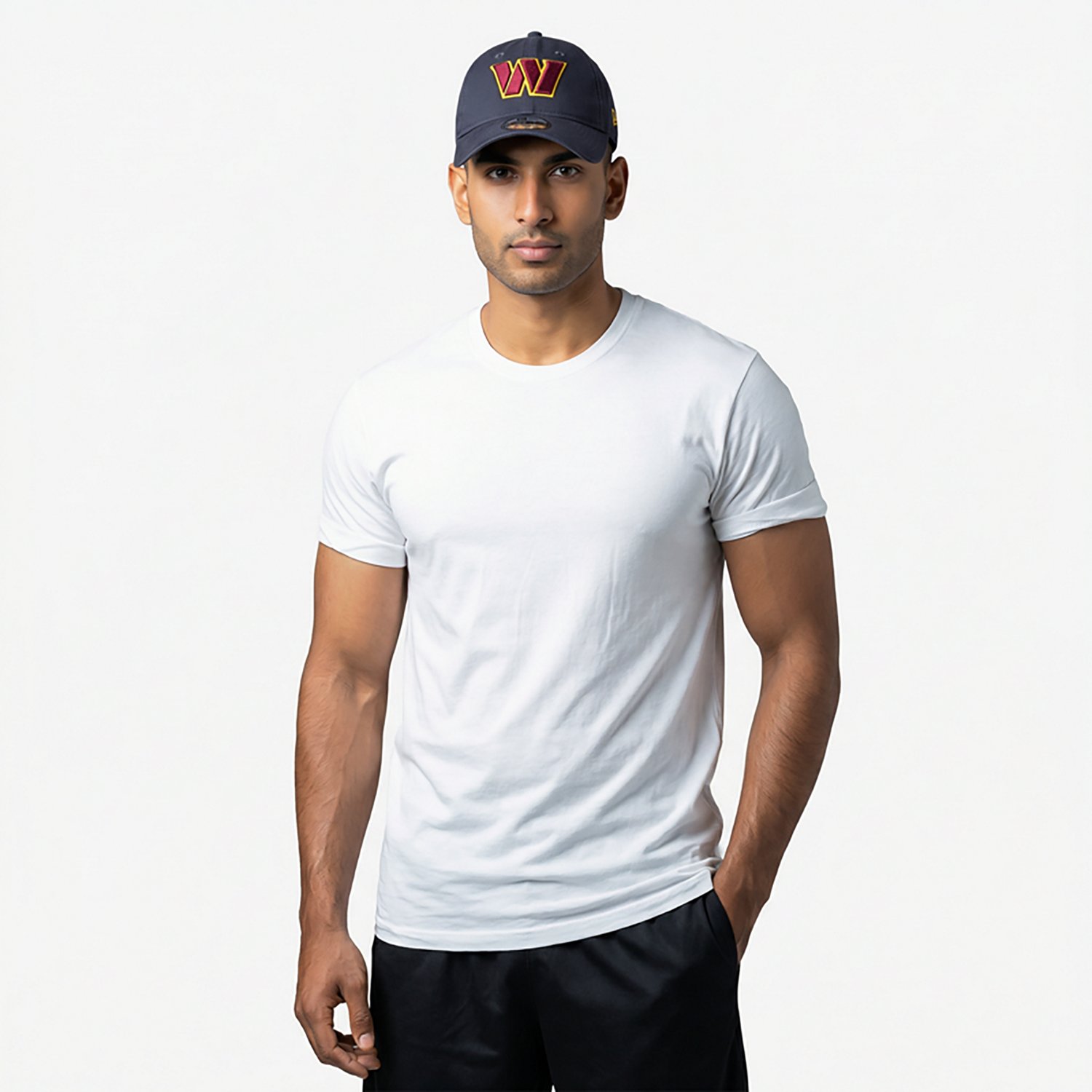 New Era Adults' Washington Commanders Core Classic Gray 9TWENTY Adjustable Cap - view number 2