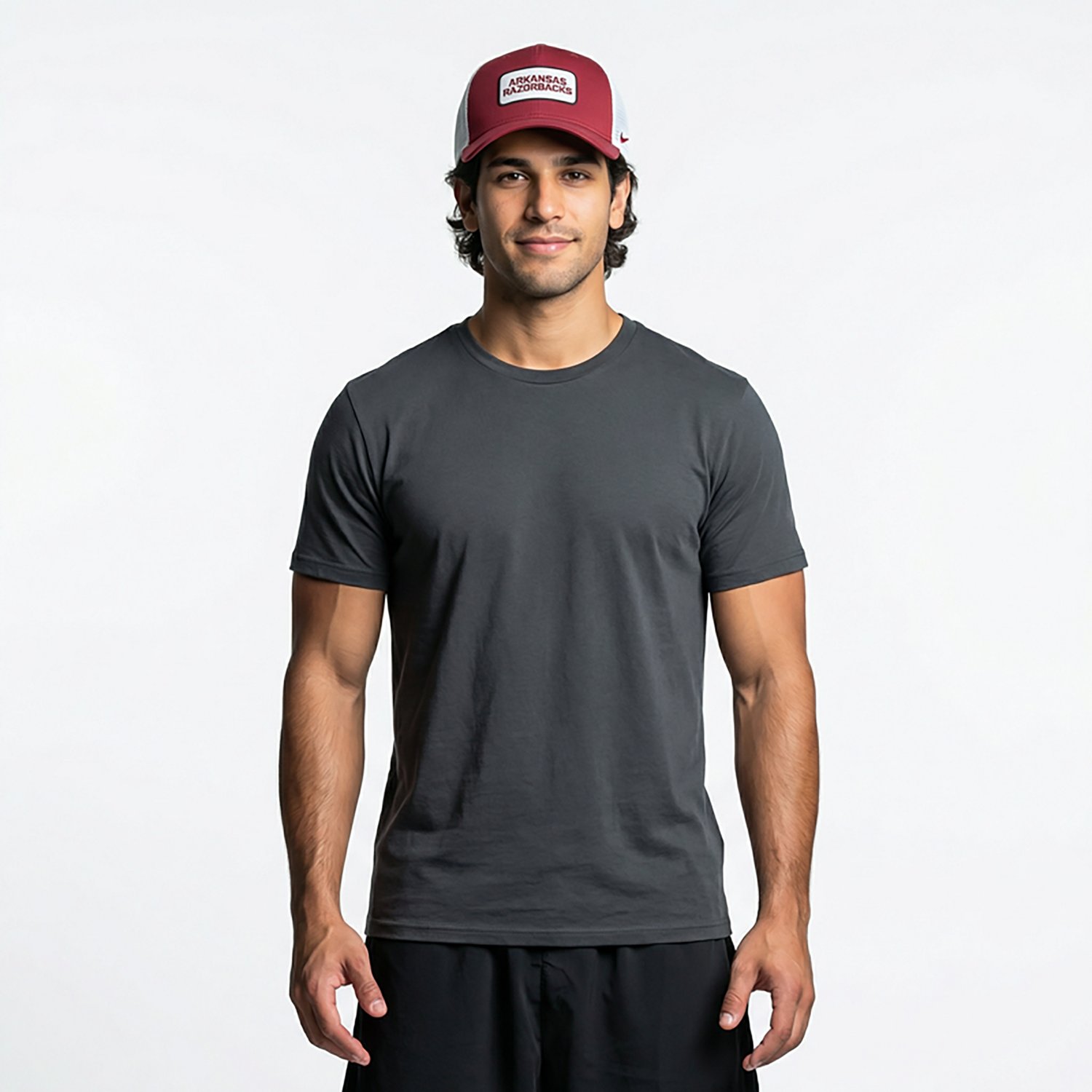 Nike Men's Arkansas Team Patch Rise Trucker Cap - view number 2
