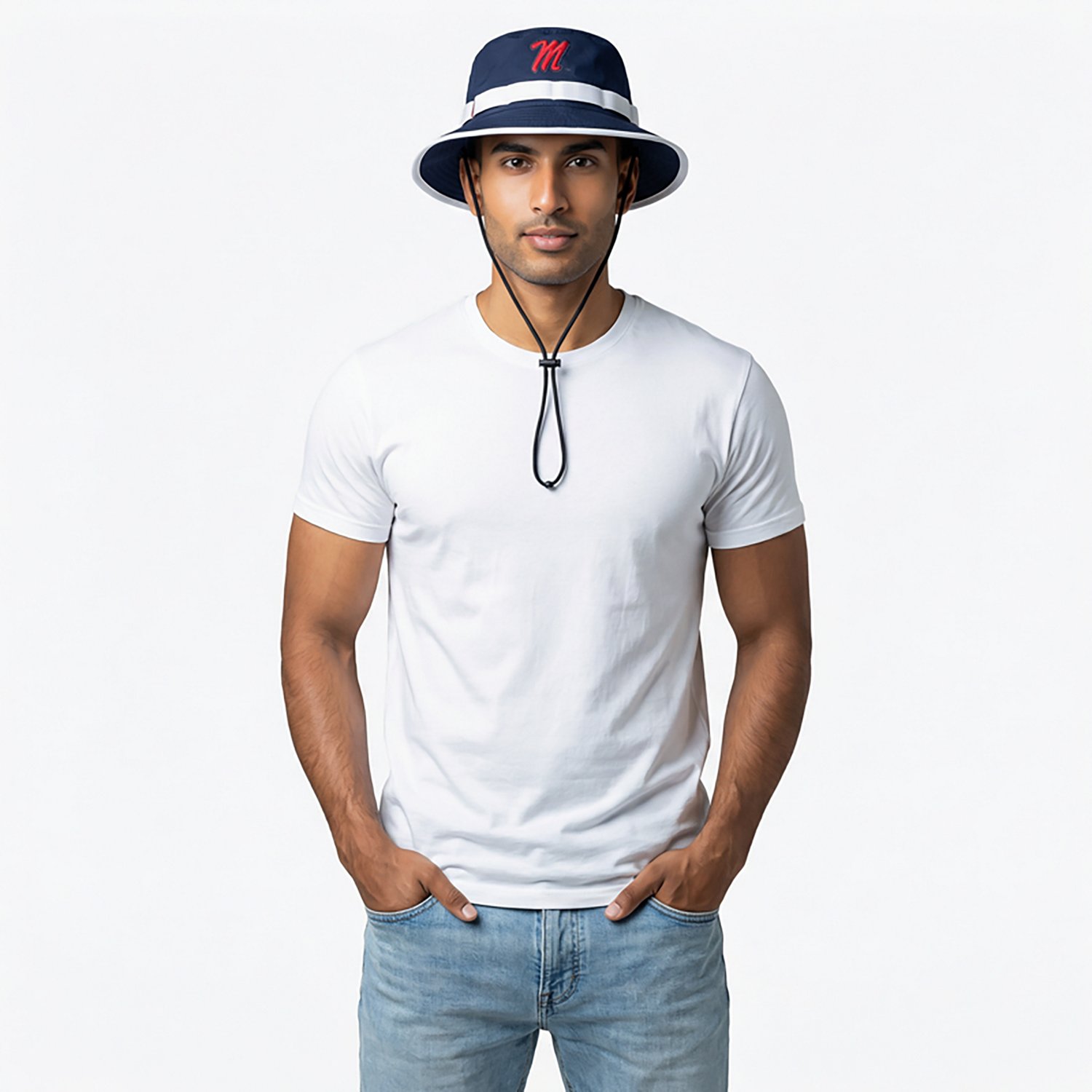 Nike Adults' Ole Miss School Mascot Apex Boonie Bucket Hat - view number 2