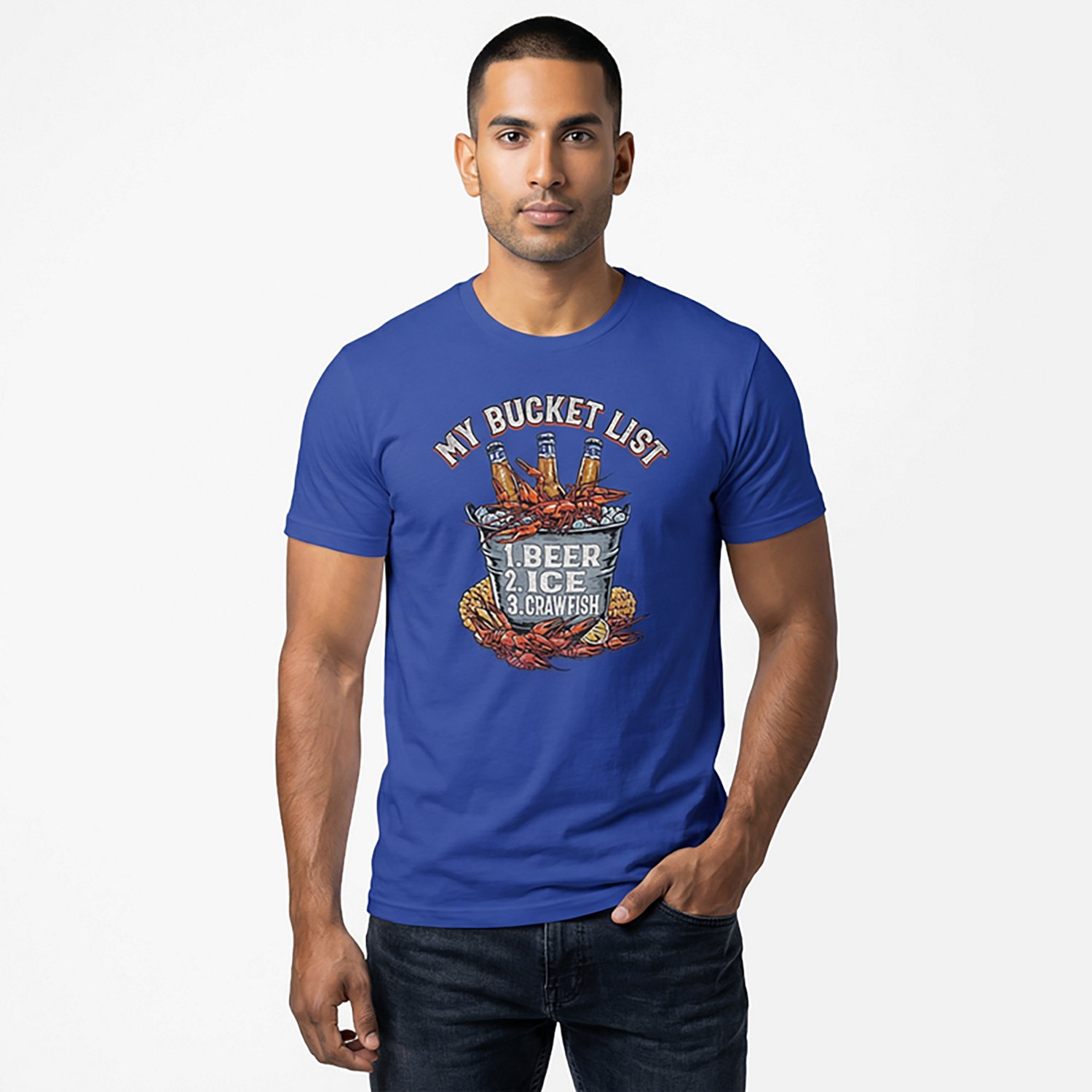 Academy Sports + Outdoors Men's My Bucket List T-shirt - view number 2