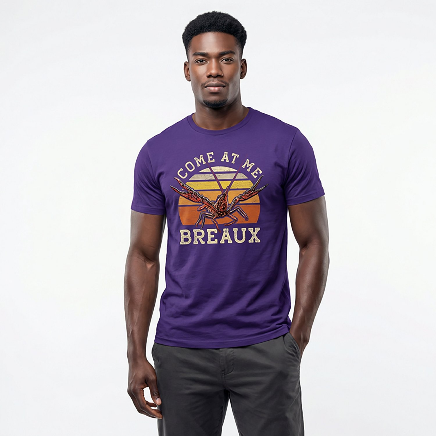 Academy Sports + Outdoors Men's Come At Me Breaux T-shirt - view number 2