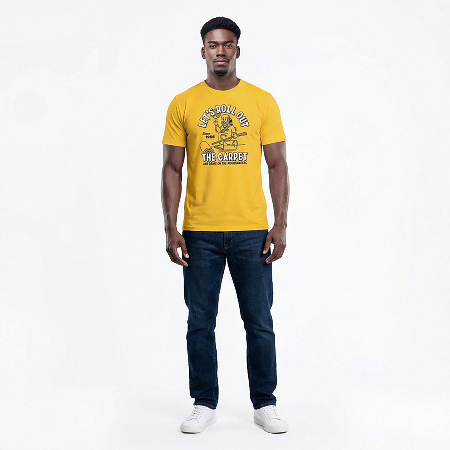 Homefield Men's West Virginia Mountaineers Roll Out The Carpet Short Sleeve T-shirt