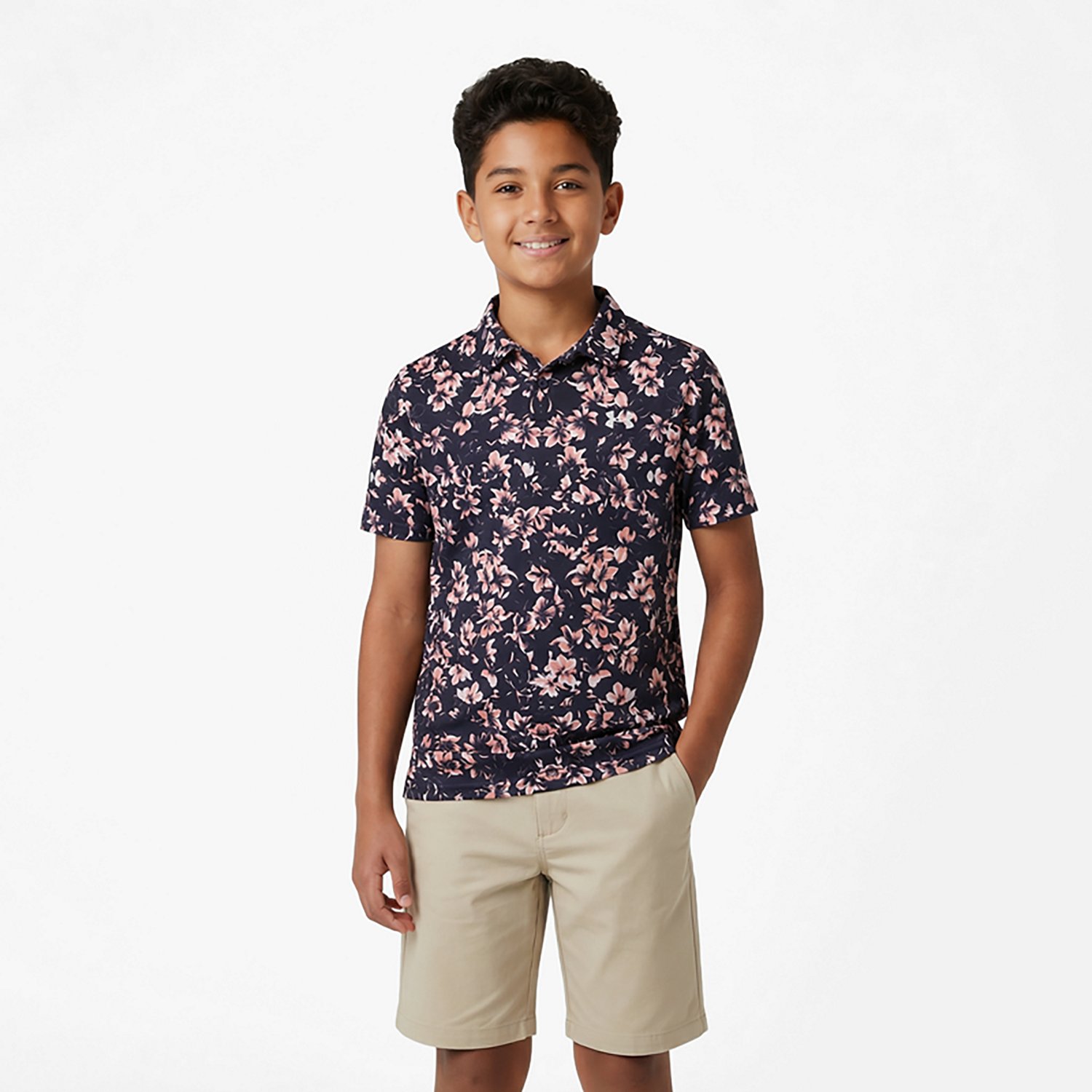 Under Armour Boys' Matchplay Print Polo Shirt - view number 2