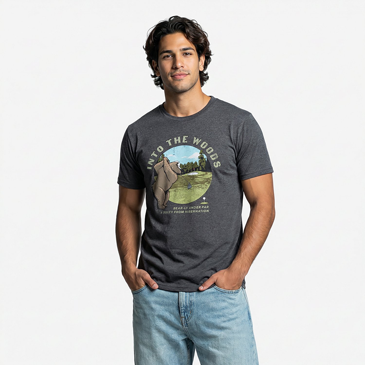 Academy Sports + Outdoors Men's Into the Woods Graphic T-shirt - view number 2