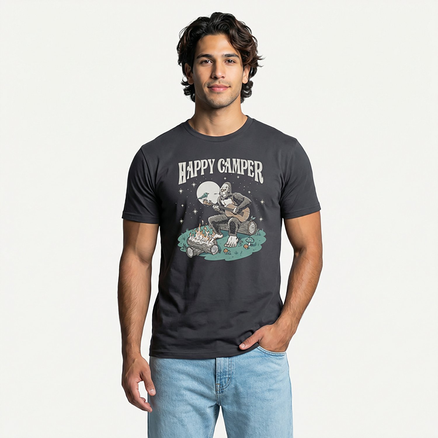 Academy Sports + Outdoors Men's Happy Camper T-shirt - view number 2