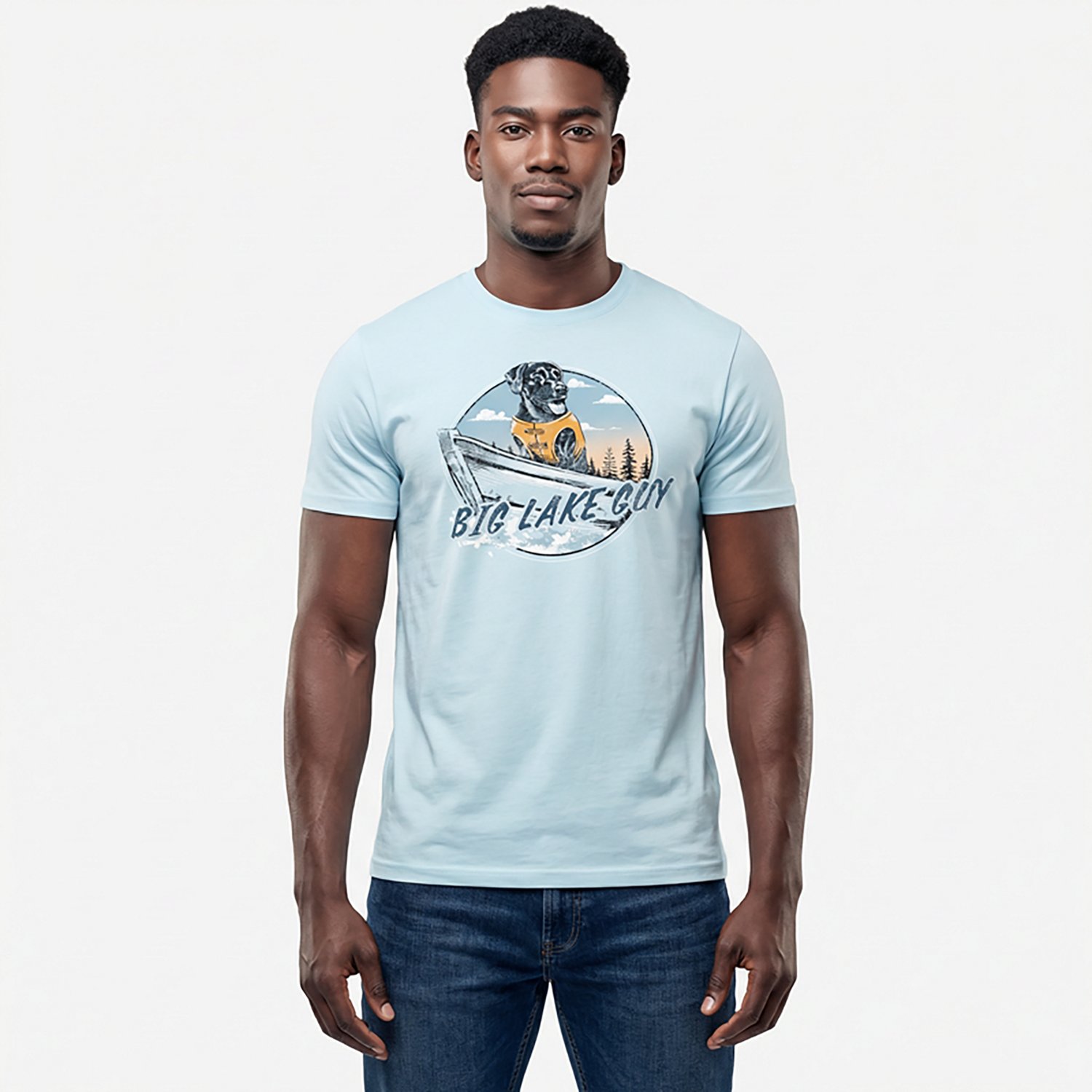 Academy Sports + Outdoors Men's Big Lake Guy T-shirt - view number 2