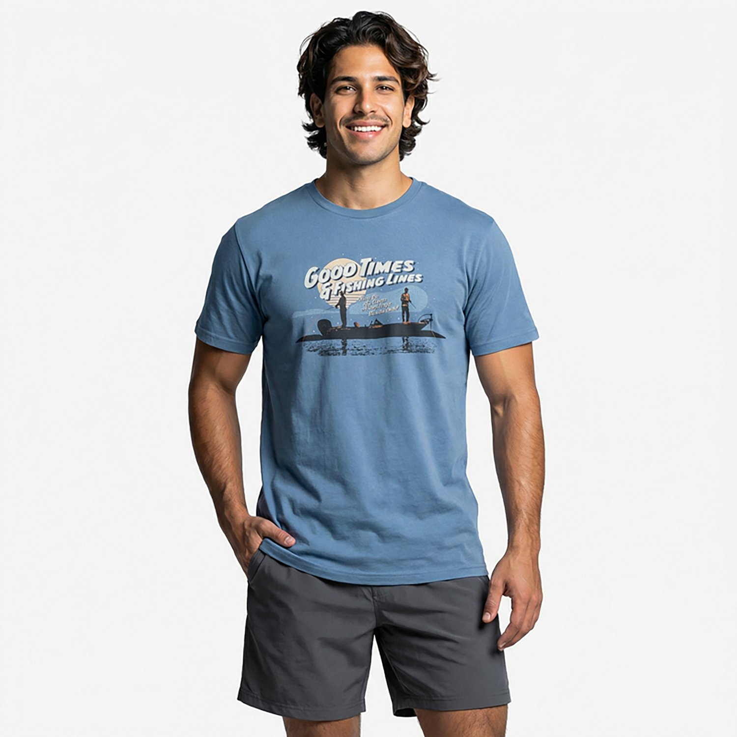 Academy Sports + Outdoors Men's Good Times T-shirt - view number 2