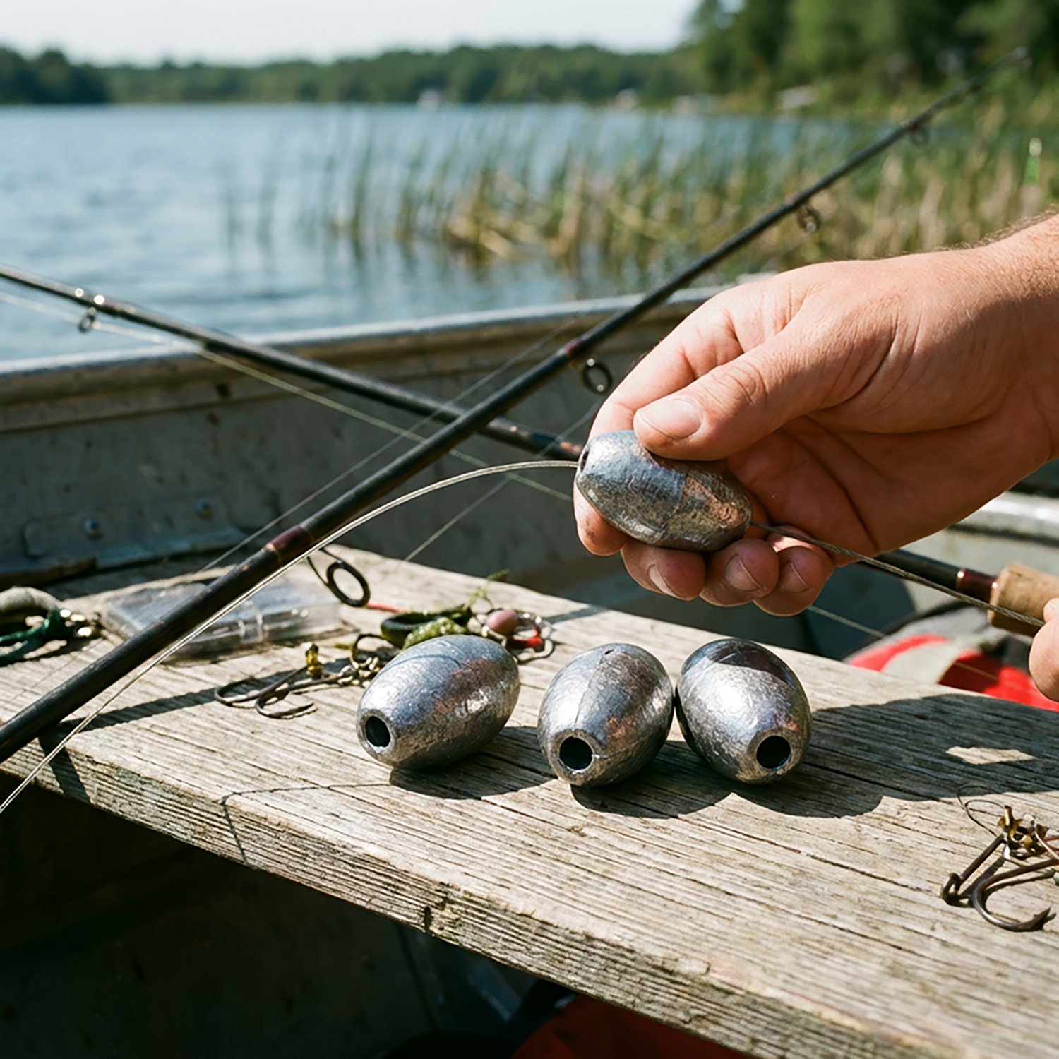 Eagle Claw Cat Claw 1 oz Egg Sinker Weights 4-Pack - view number 4