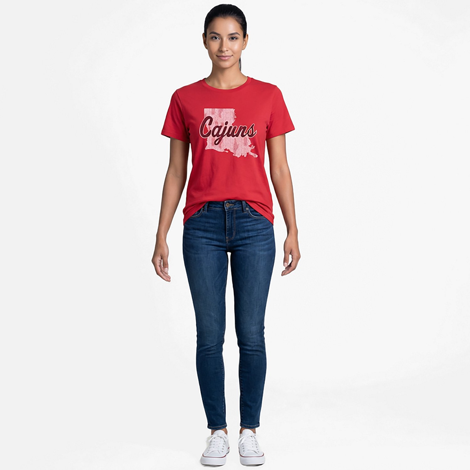 WILDCAT RETRO Women's Louisiana-Lafayette State Script Meet and Greet T-shirt