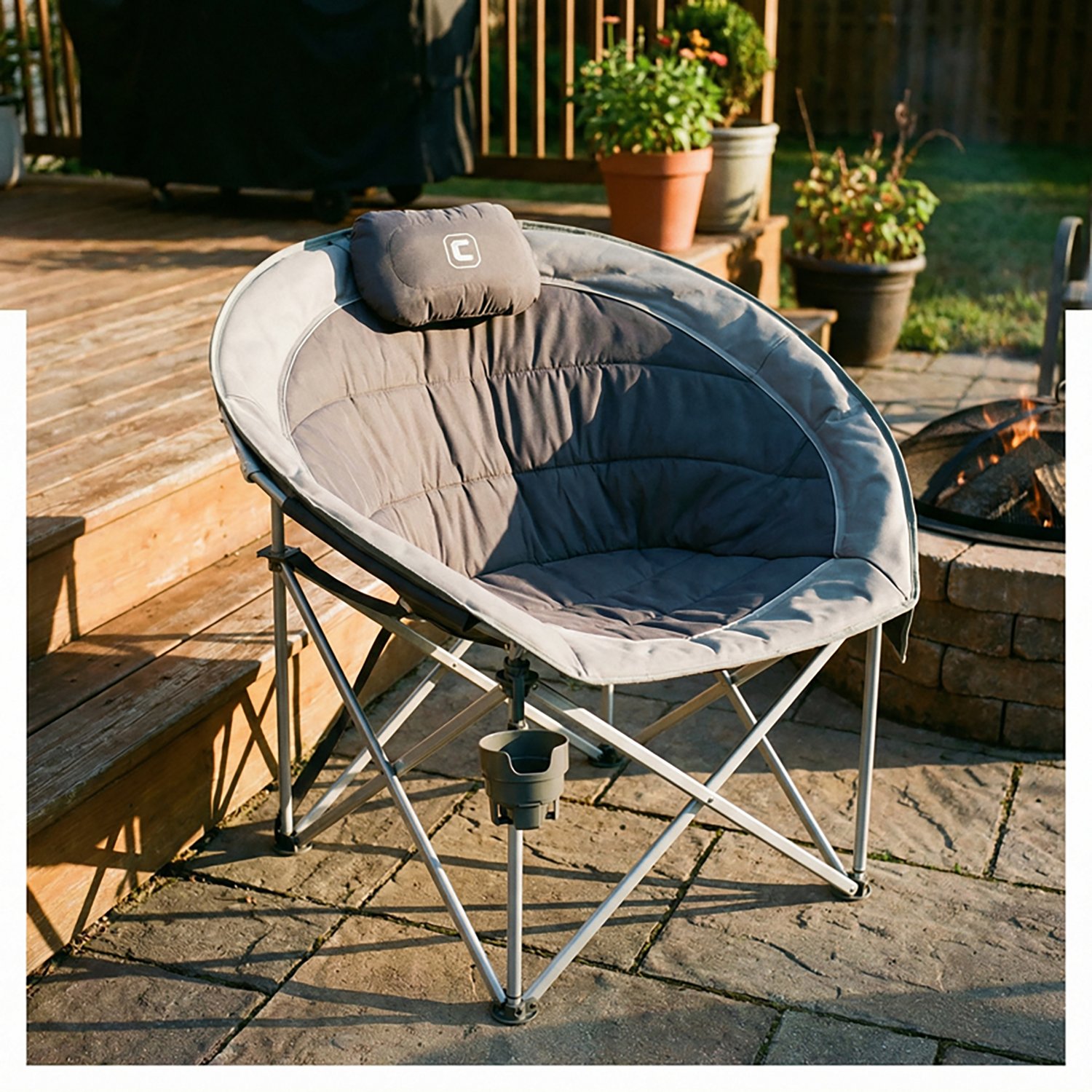 CORE Equipment Oversized Padded Round Chair - view number 4