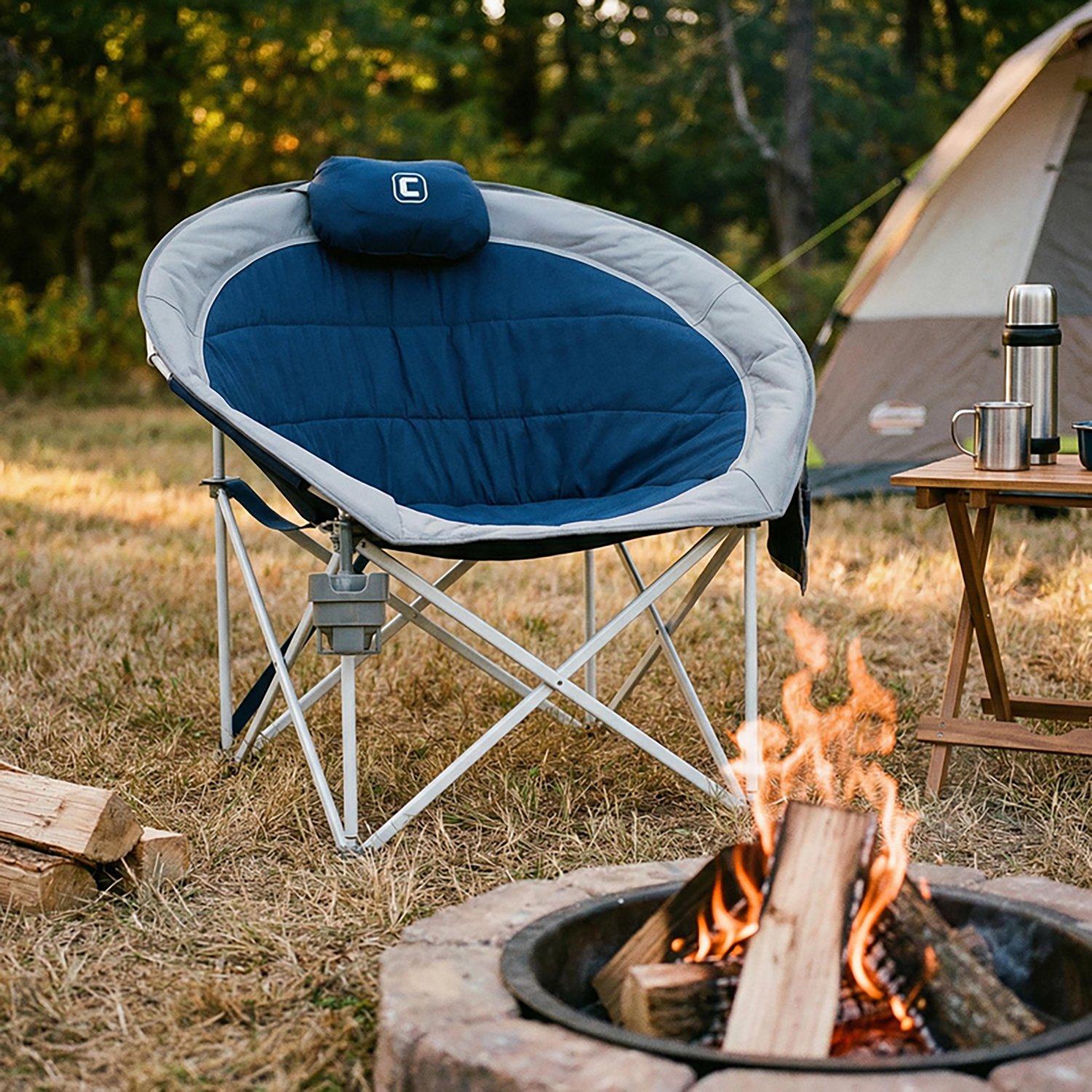 CORE Equipment Oversized Padded Round Chair - view number 4