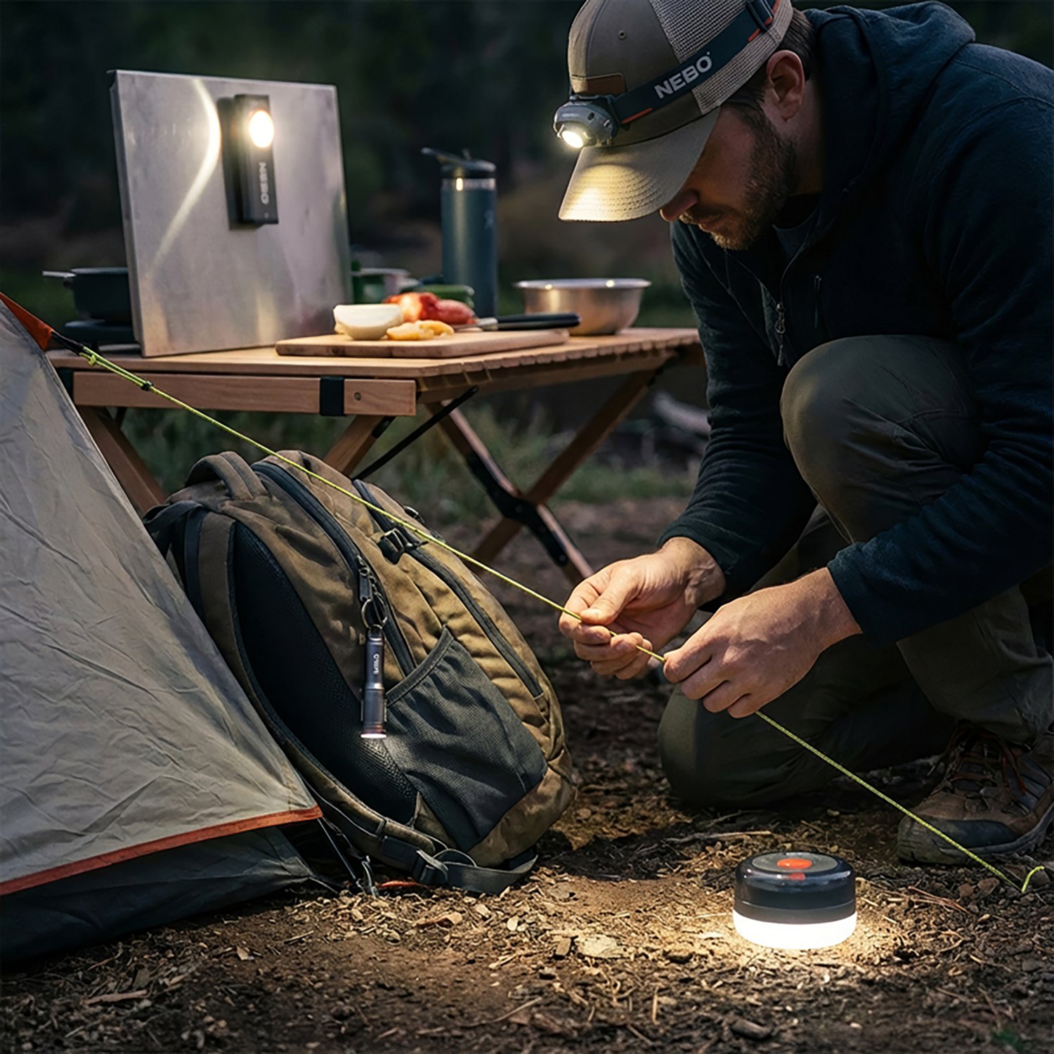 NEBO Prep Lite Value Kit: Headlamp with Puck Light, Work Light, and Keychain - view number 2