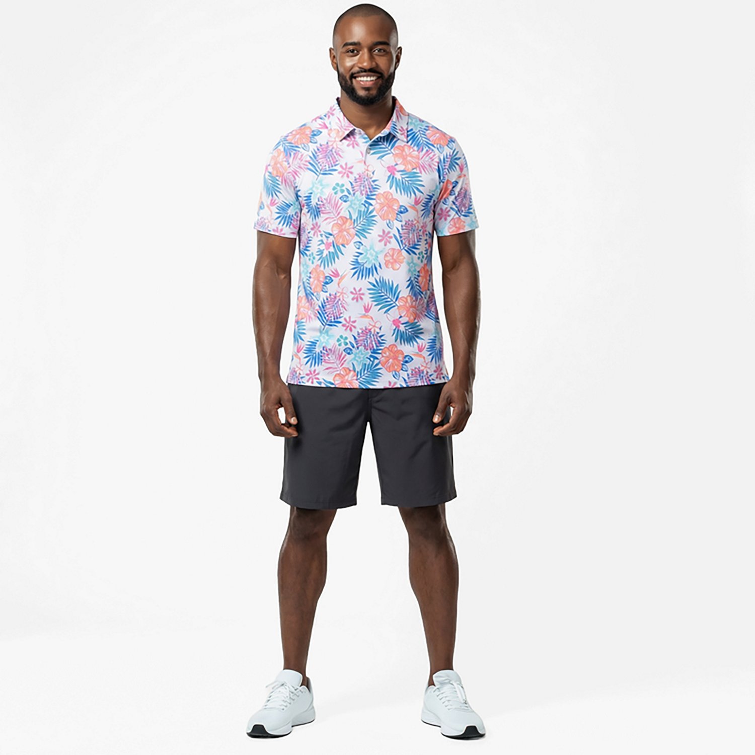 Chubbies Men's The Tropic Like It's Hot Performance Polo Shirt