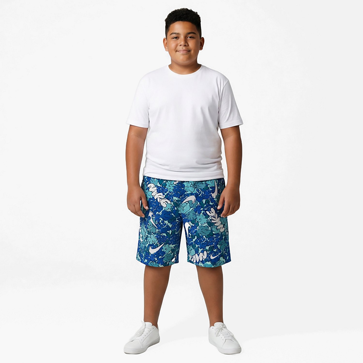 Nike Boys’ Breaker Floral Volley Swim Shorts 7 in - view number 2
