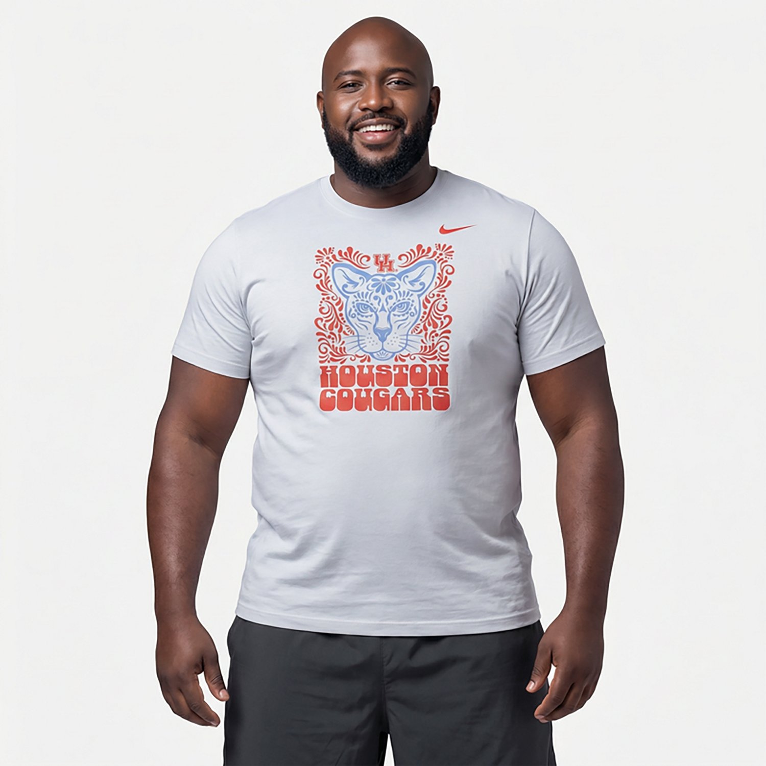 Nike Men's Houston Cougars Hispanic Heritage Short Sleeve T-shirt - view number 2