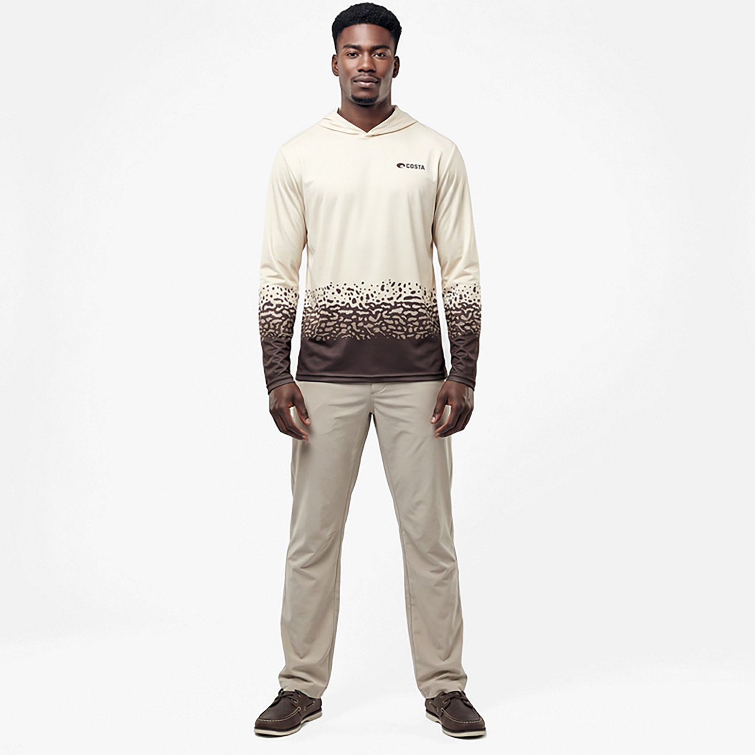 Costa Del Mar Men's Fishskins Hooded Performance Shirt