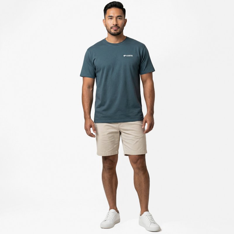 Costa Del Mar Lifestyle Costa C Wave T-Shirt Mens Tiger Shark Print FQA401152-24I, XXL