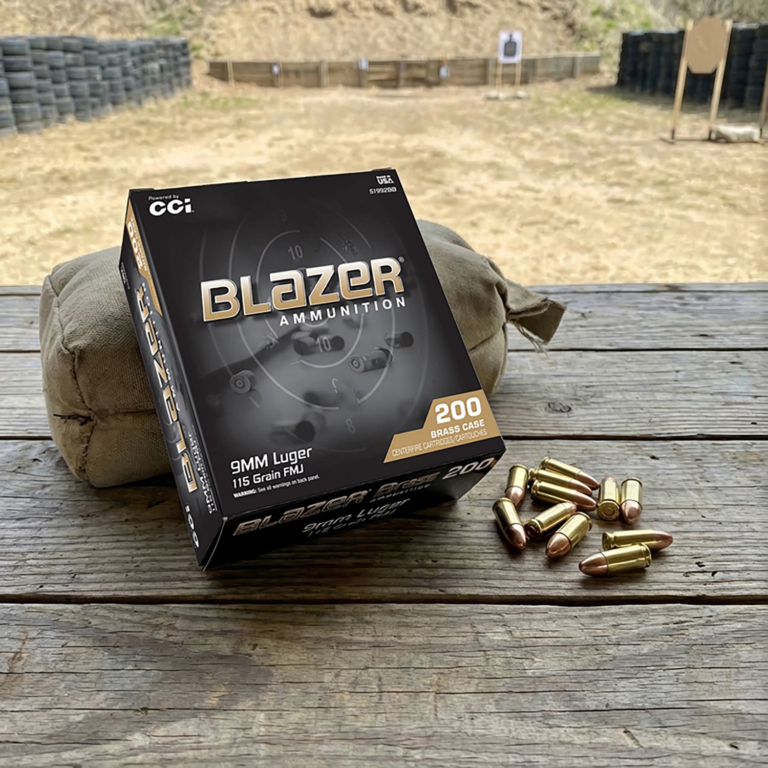 Blazer 9mm Luger 115-Grain Target Ammunition - 200 Rounds - view number 2
