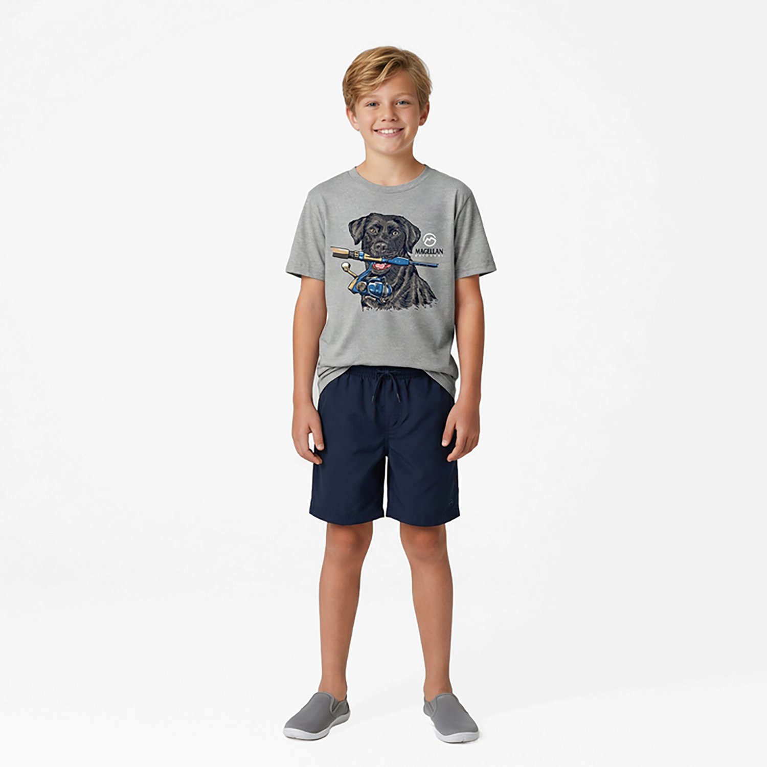 Magellan Outdoors Boys' Rod Pose Short Sleeve T-shirt