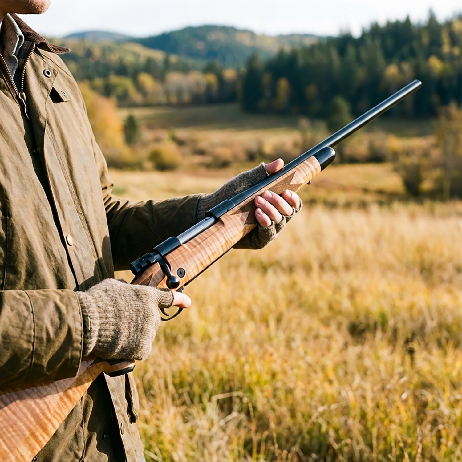 Winchester Model 70 Super Grade 6.8 Western Bolt Action Rifle - view number 2