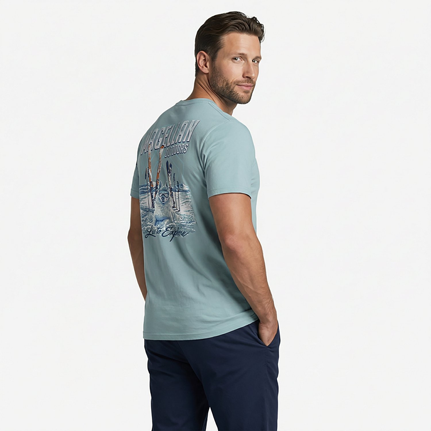 Magellan Outdoors Men’s Ski Dog T-Shirt