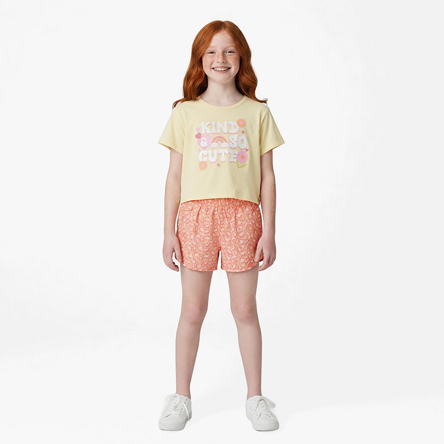 BCG Girls’ 4-6X Kind Cute Short Set