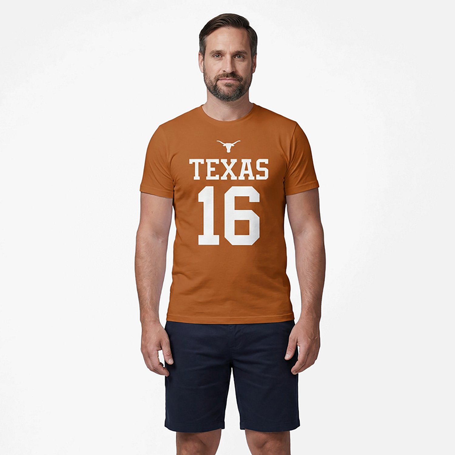 WILDCAT RETRO Men's Arch Manning Texas Longhorns Name and Number Short Sleeve T-shirt - view number 2