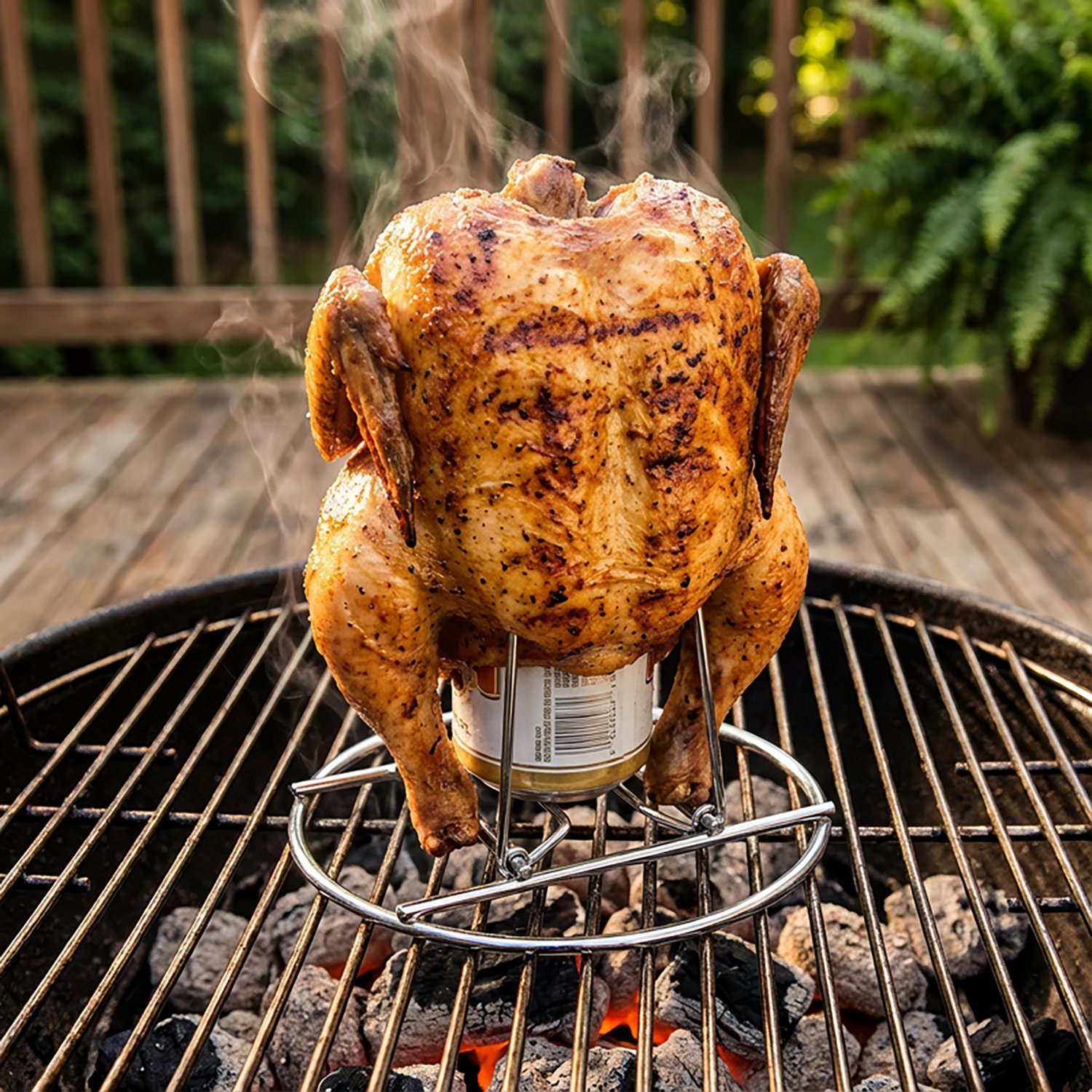 Charbroil Folding Beer Can Chicken Rack - view number 6