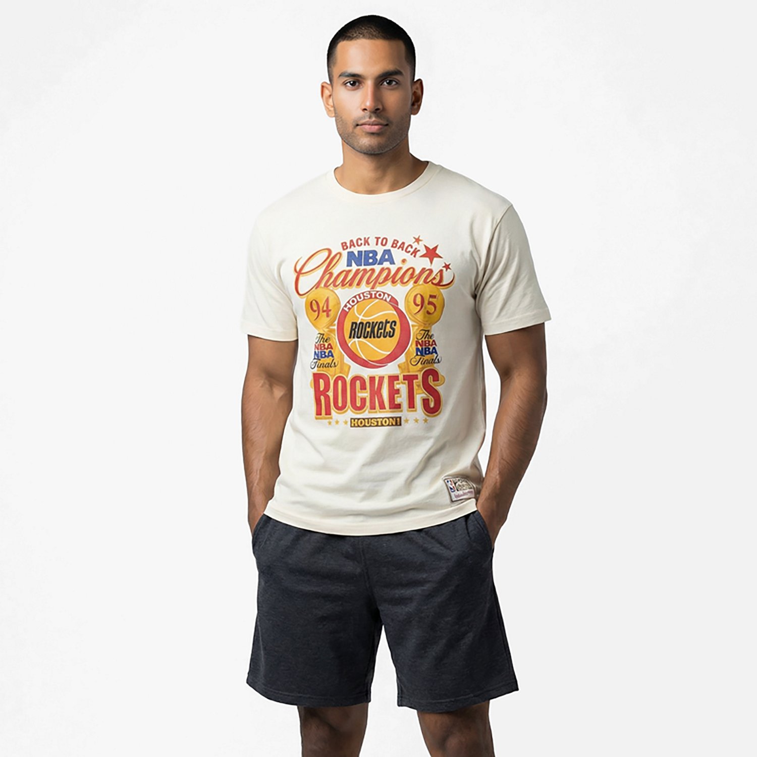 Mitchell & Ness Men's Houston Rockets Vintage Champs Graphic T-shirt - view number 2