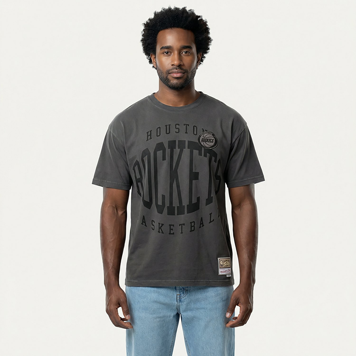Mitchell & Ness Men's Houston Rockets Downtown Collection Washed Premium Graphic T-shirt