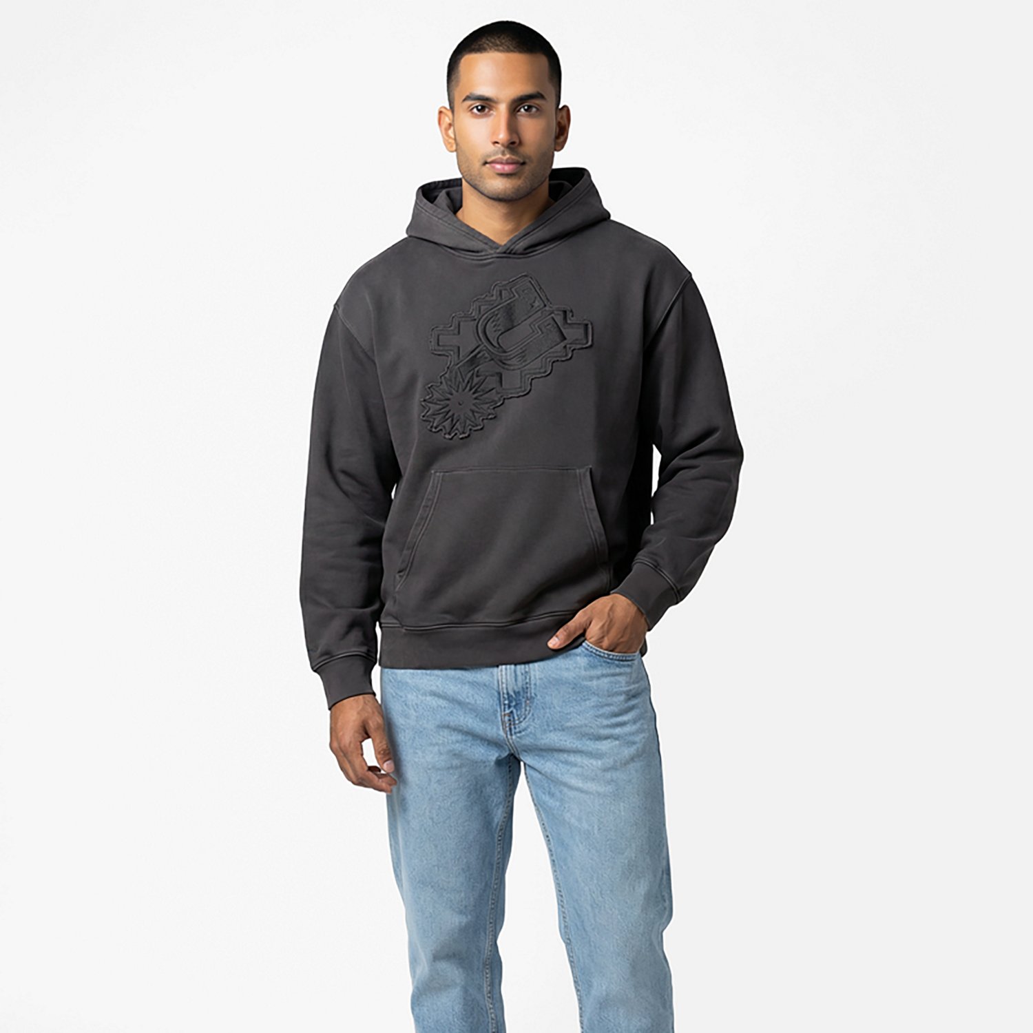 Mitchell & Ness Men's San Antonio Spurs Downtown Collection Fleece Hoodie - view number 2