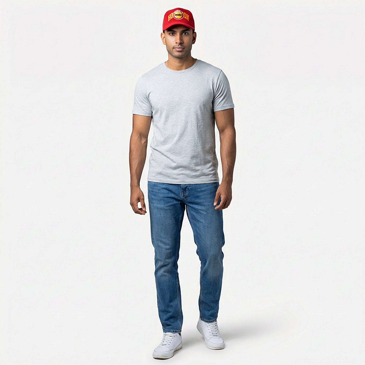 Mitchell & Ness Adults' Houston Rockets Arch Stamp Hardwood Classics Pro Snapback Cap