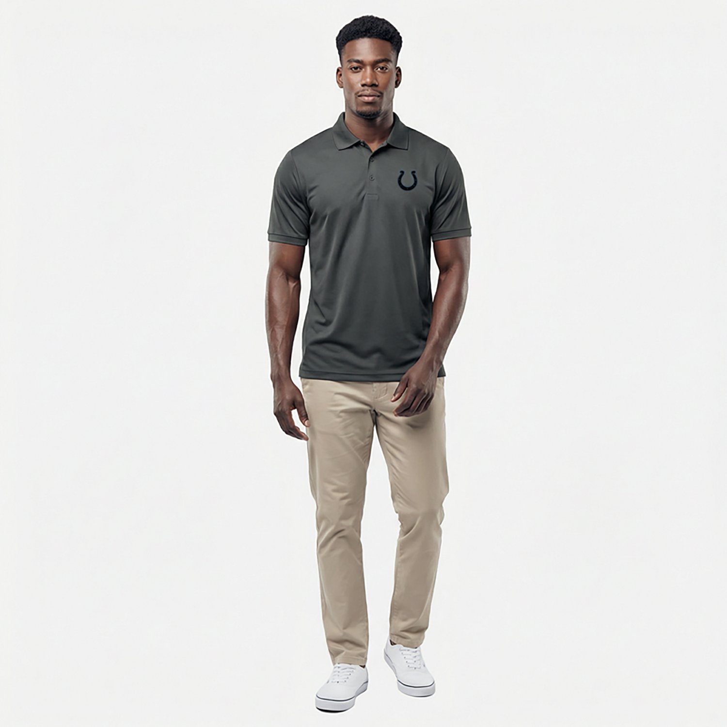 Antigua Men's Colts Night Vision Legacy Pique Polo Shirt