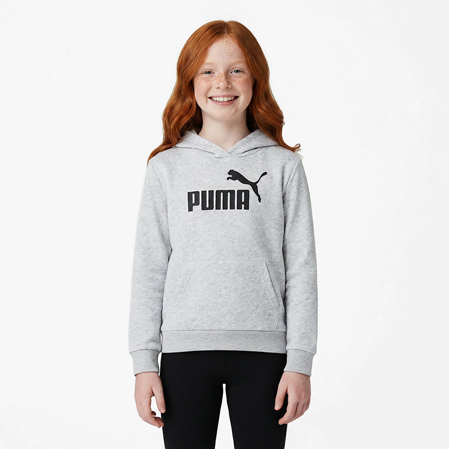 PUMA Girls’ Foundations Cotton Fleece PO Hoodie - view number 2