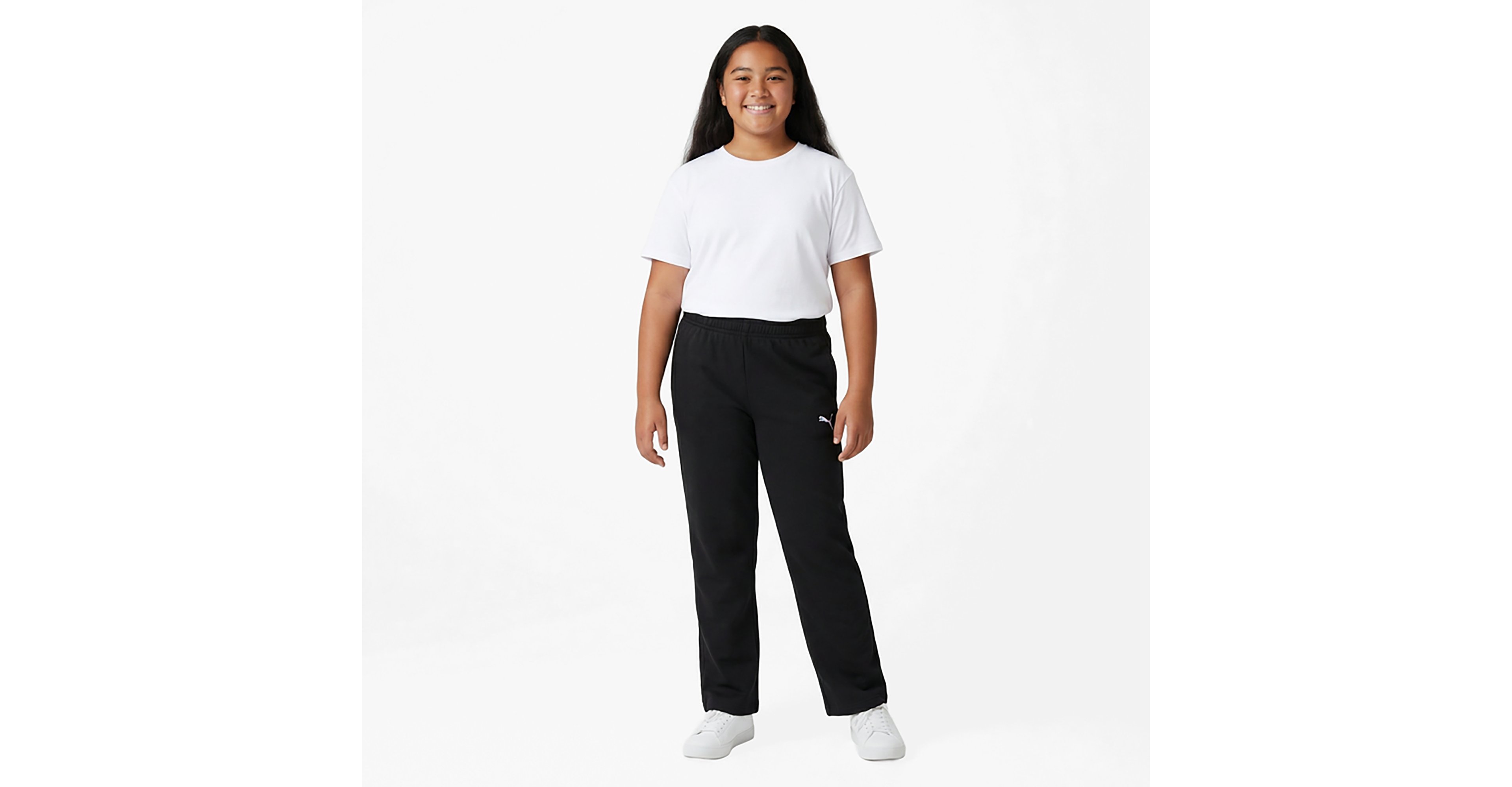 PUMA Girls’ Galactic Cotton Fleece Flare Pants