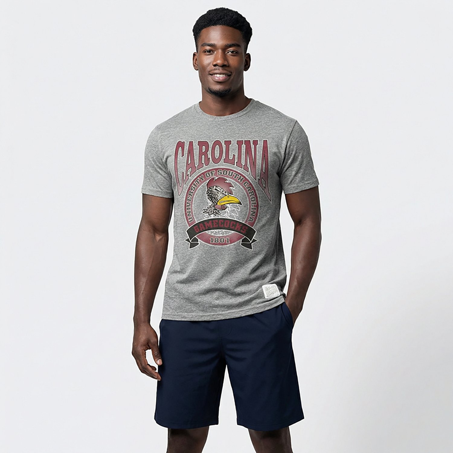 WILDCAT RETRO Men's University of South Carolina Round Vault Mascot Graphic T-shirt - view number 2