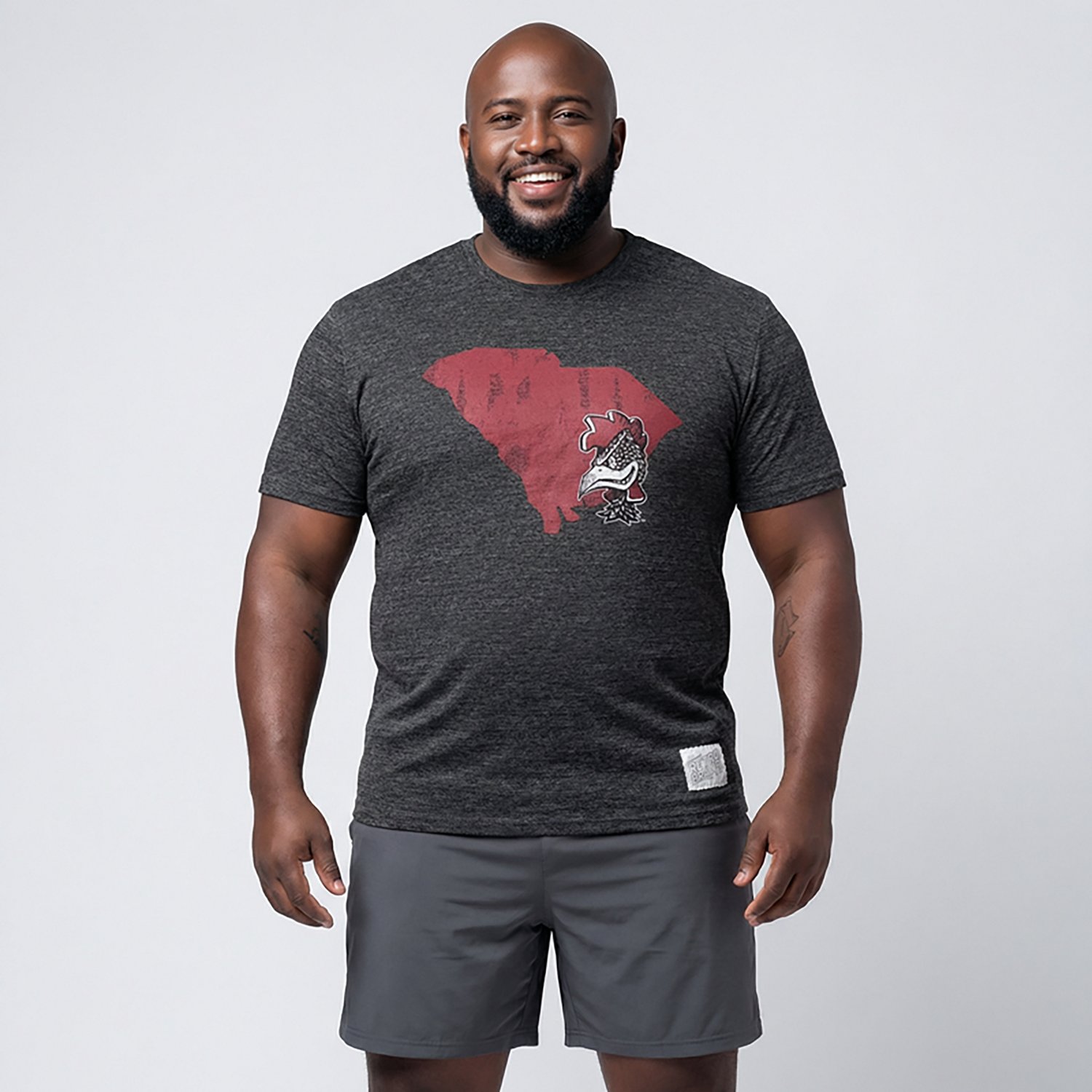 WILDCAT RETRO Men's University of South Carolina Vault Mascot Head State Graphic T-shirt - view number 2