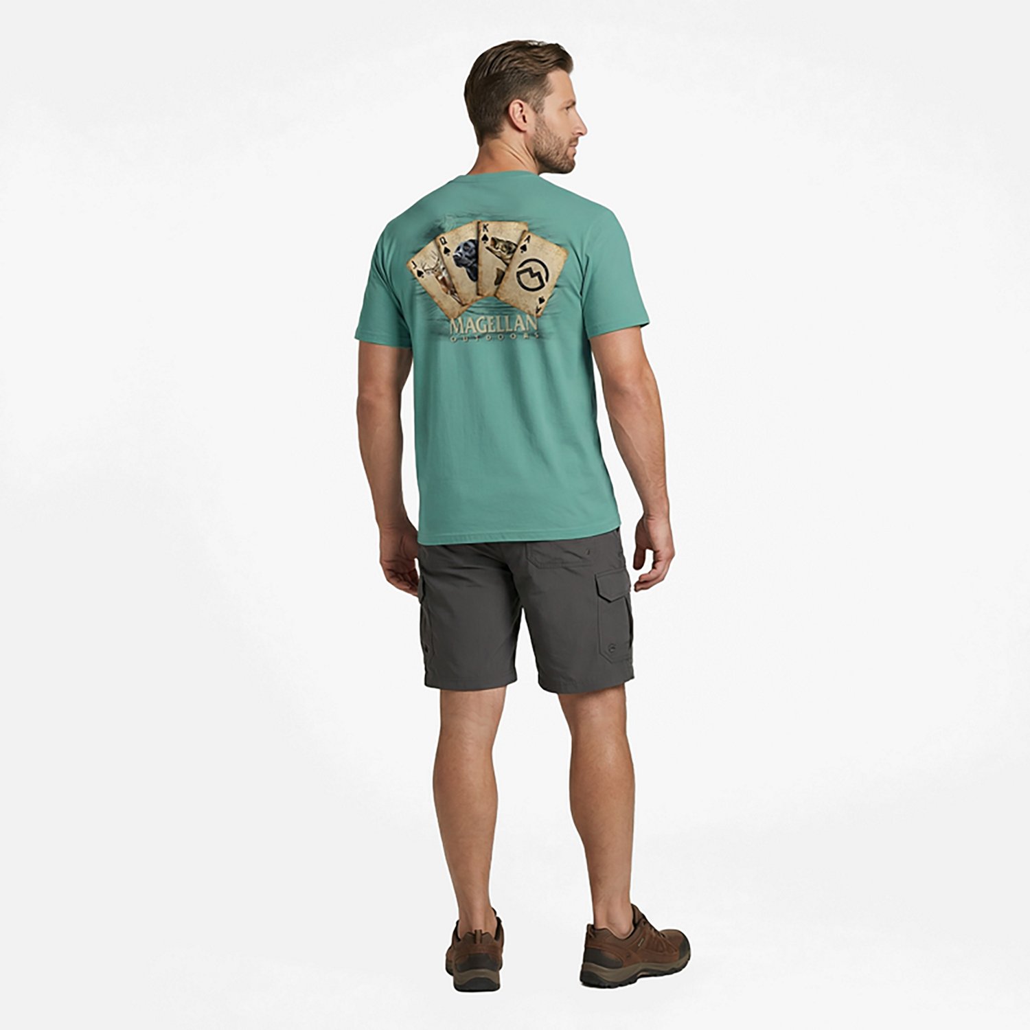 Magellan Outdoors Men's Short Sleeve Stacked Cards T-shirt