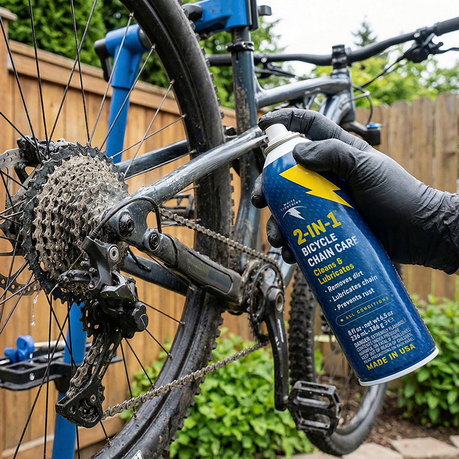 White Lighting 2-in-1 Fast & Easy 8 oz Bicycle Chain Lube - view number 6