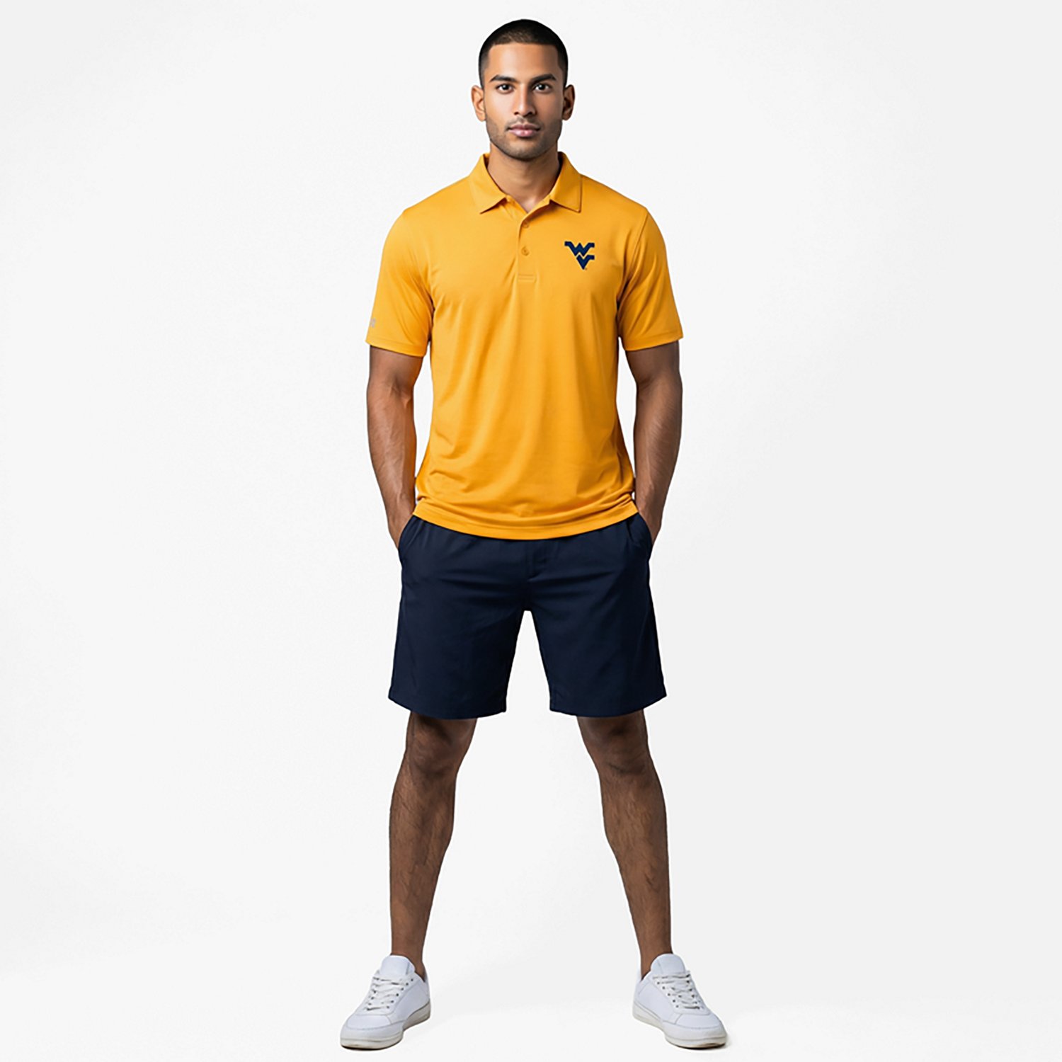 Antigua Men's West Virginia Mountaineers Era Polo
